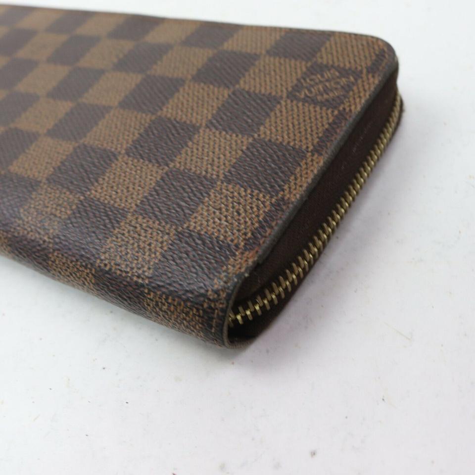 Louis Vuitton Damier Ebene Zippy Wallet Long Zip Around  862874 For Sale 6