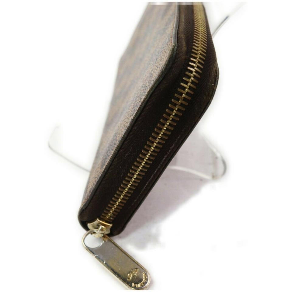 Louis Vuitton Damier Ebene Zippy Wallet Long Zip Around  862874 For Sale 2
