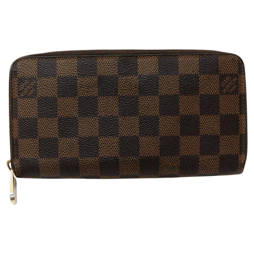 Louis Vuitton Damier Ebene Zippy Wallet Long Zip Around  862874 For Sale