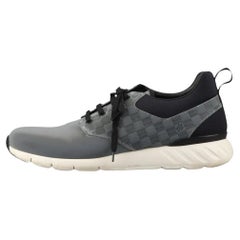 Louis Vuitton Damier Fastlane Leather Sneaker Gray x Black