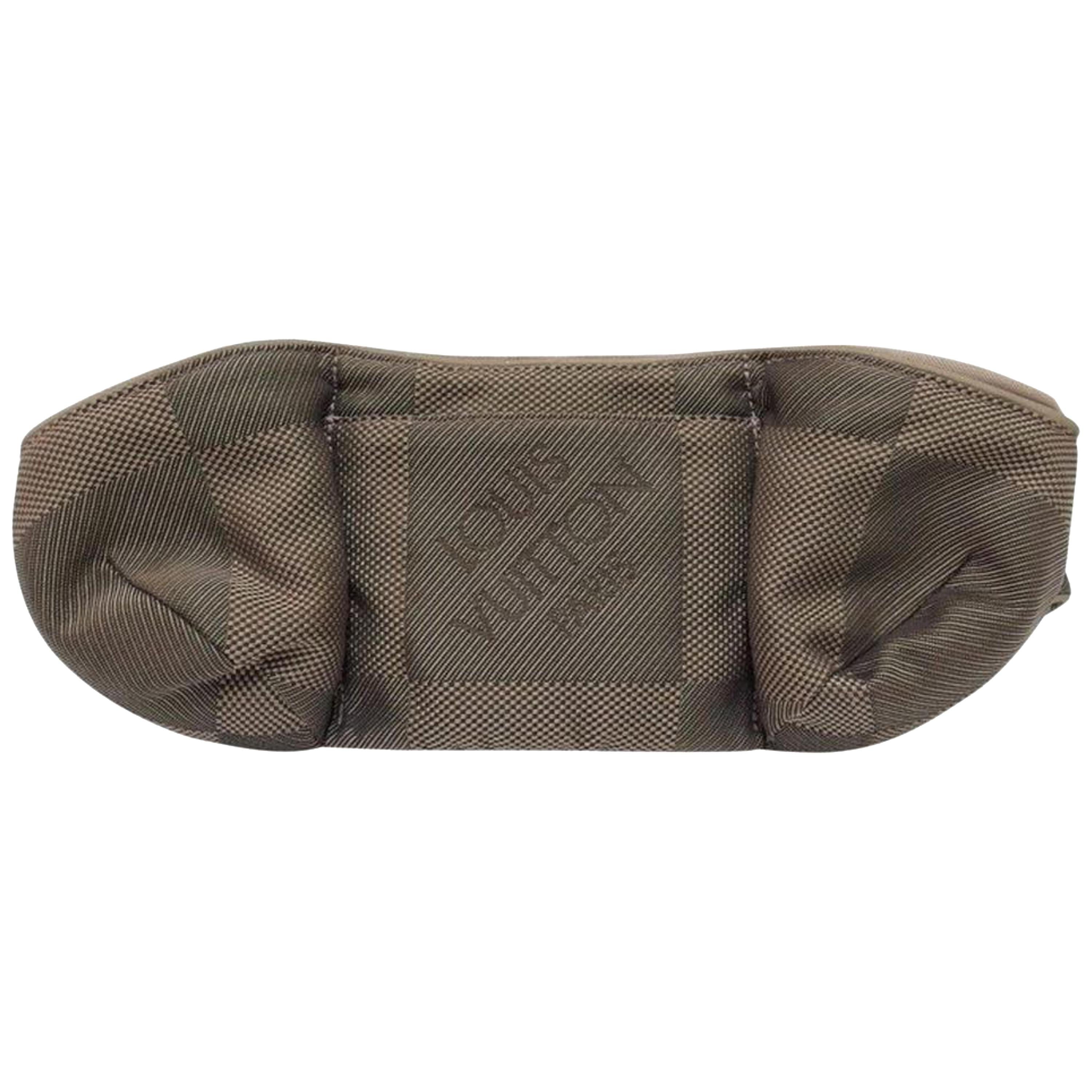 Louis Vuitton Damier Geant Ceinture Jogging Waist 228198 Terre Coated Canvas Cro For Sale