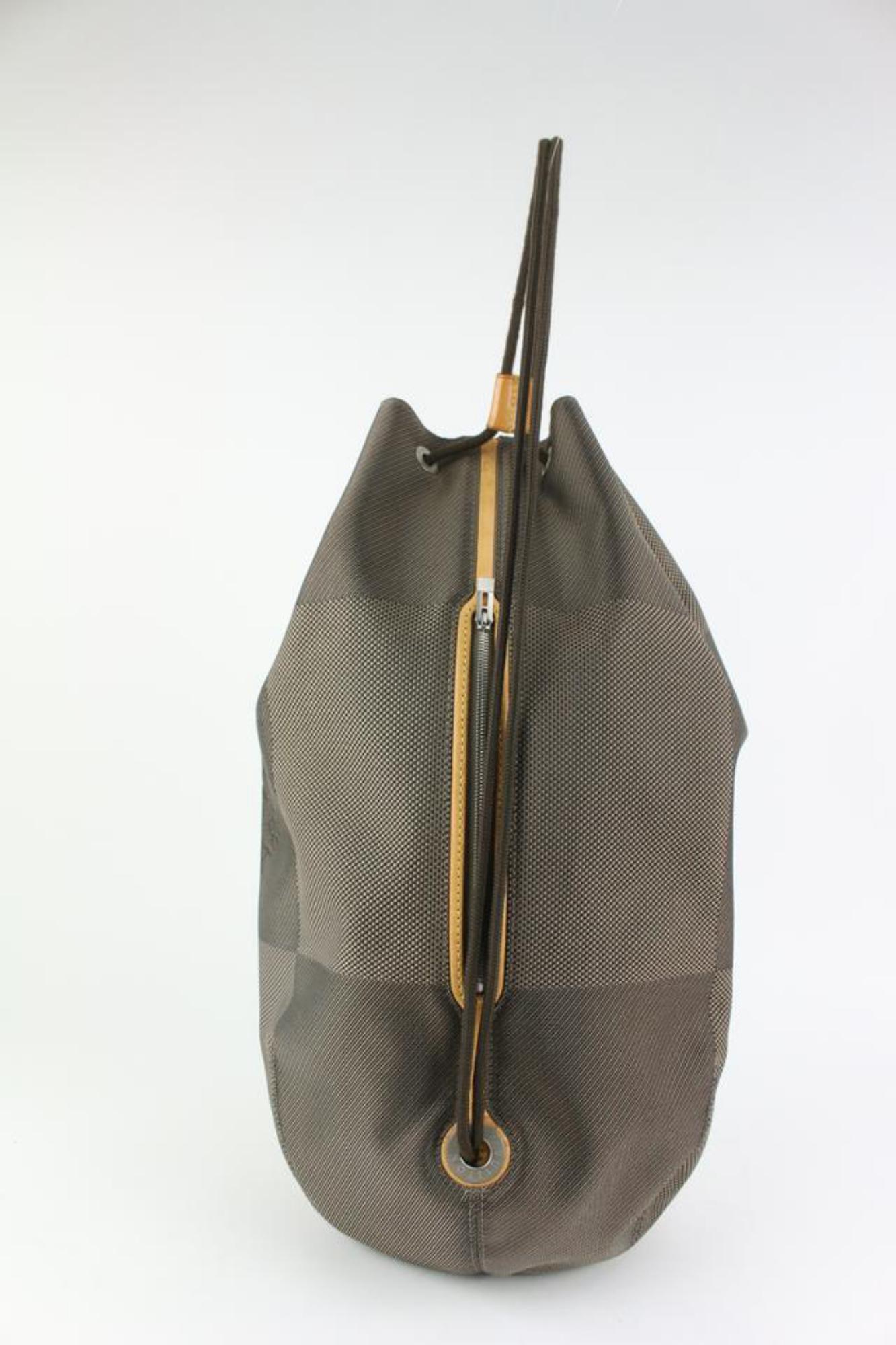 Louis Vuitton Damier Geant Matelot PM Terre Drawstring Hobo Sling Backpack 1213l 4