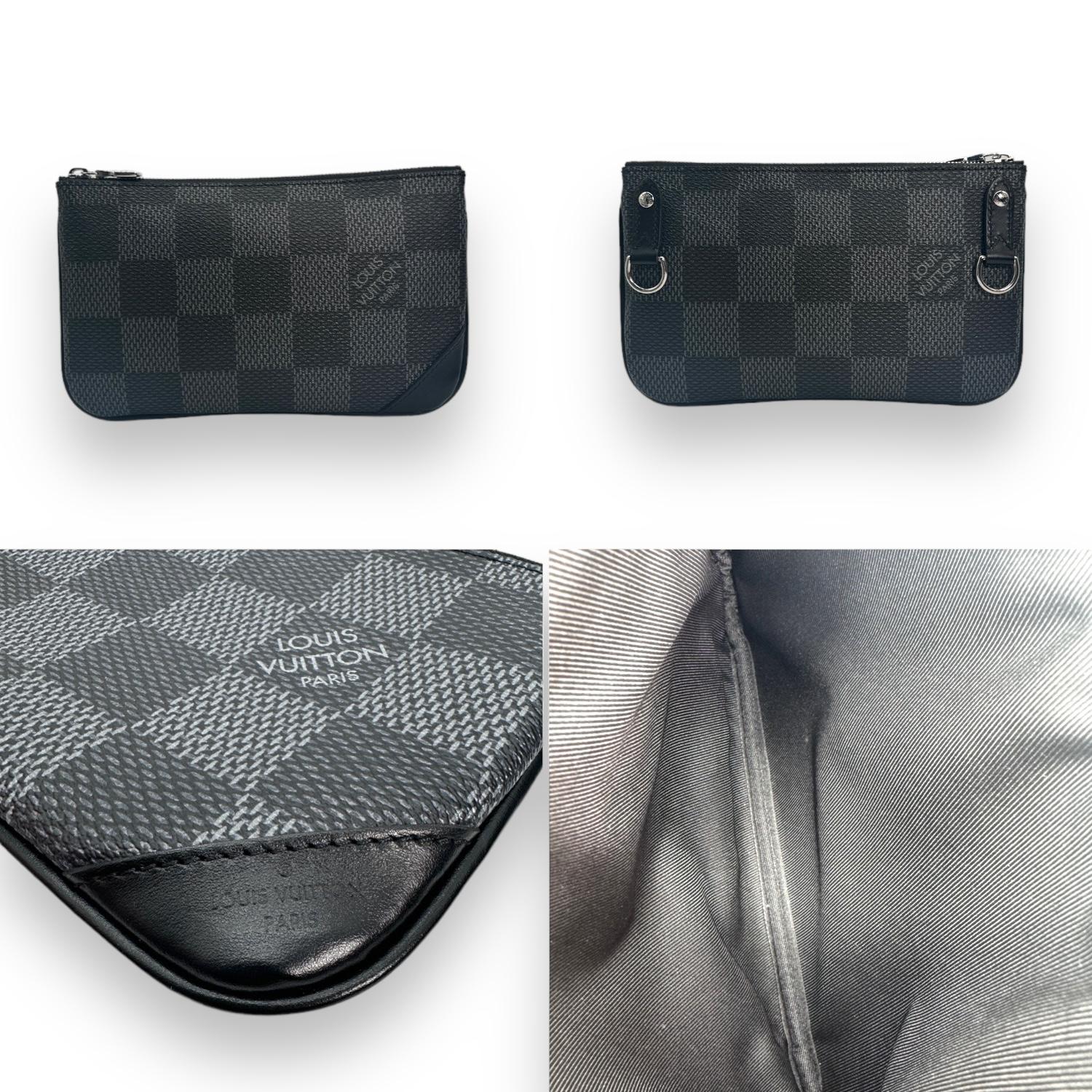 Louis Vuitton Damier Graphite 3D Trio Messenger Bag In Excellent Condition For Sale In Scottsdale, AZ