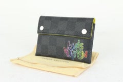 Louis Vuitton Damier Graphite Alpha MM Pouch Coin Wallet 226lv89