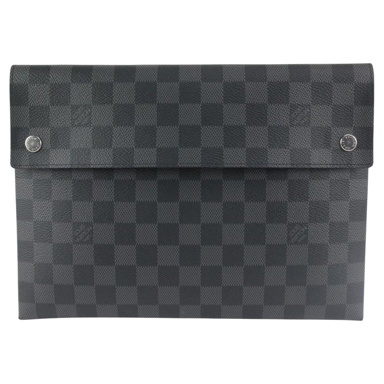 Louis Vuitton Damier Graphite Long Zip Pouch Wallet Insert Case 147lv729 at  1stDibs
