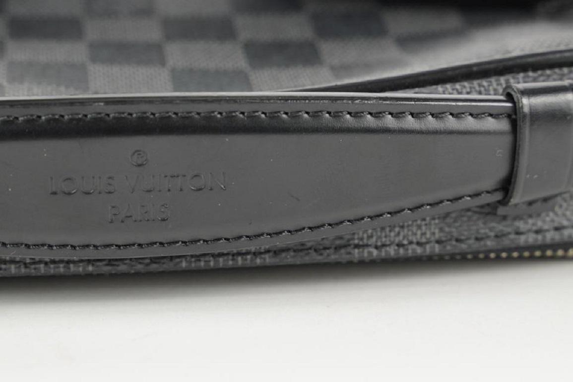 Louis Vuitton Damier Graphite Ambler Belt Bag Fanny Pack Wait Pouch 446lvs32 3