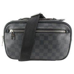 Louis Vuitton Damier Graphite Ambler Bum Bag Waist Pouch 88lz629s