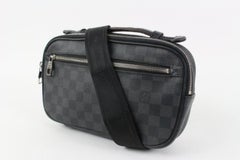 Louis Vuitton Damier Graphite Ambler Bumbag Waist or Body Bag 4lk323s