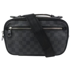 Louis Vuitton Damier Graphite Ambler Bumbag Waist or Body Bag 4lk323s