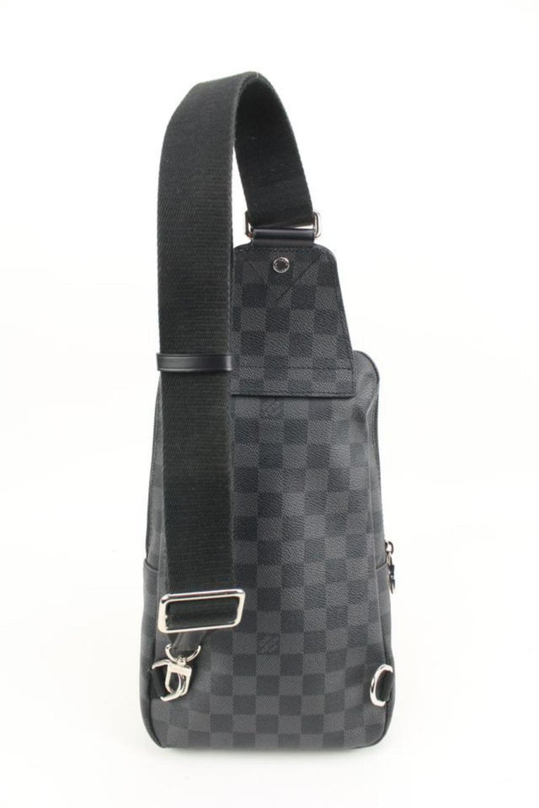 LOUIS VUITTON E SLING BAG IN GRAPHITE 3D COMES WITH THE
