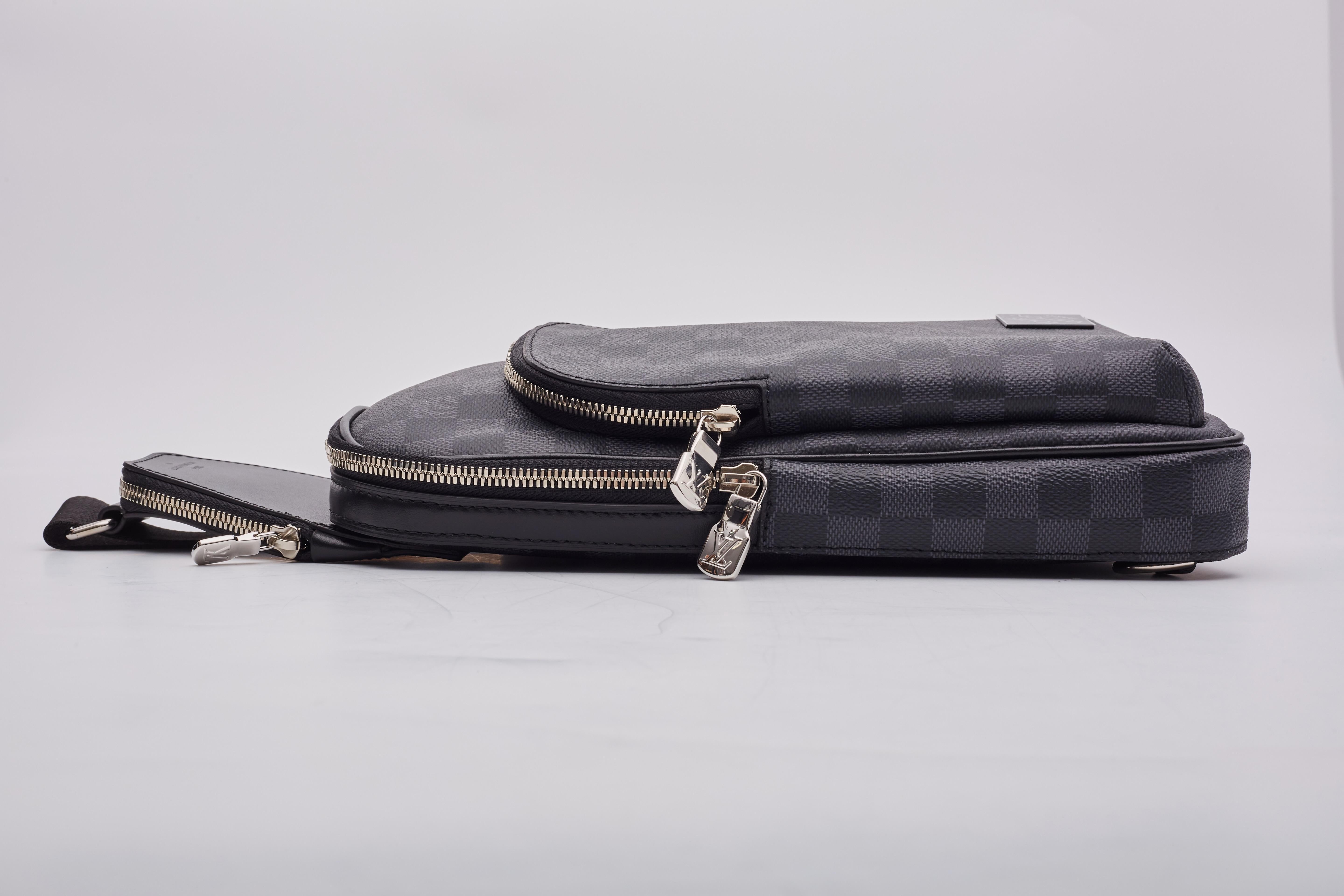 Louis Vuitton Damier Graphite Avenue Sling Messenger Bag Nm For Sale 1