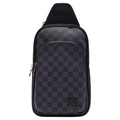 Used Louis Vuitton Damier Graphite Avenue Sling Messenger Bag Nm