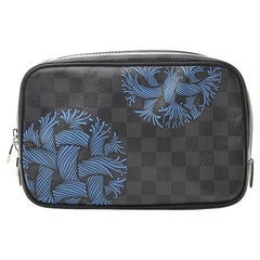 Louis Vuitton - Pochette de toilette Nemeth en corde bleue graphite GM 8lk720s