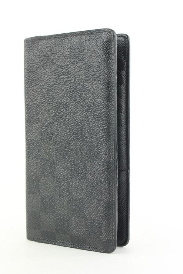 Black Louis Vuitton Damier Graphite Brazza Wallet Long Flap 319lvs517 For Sale