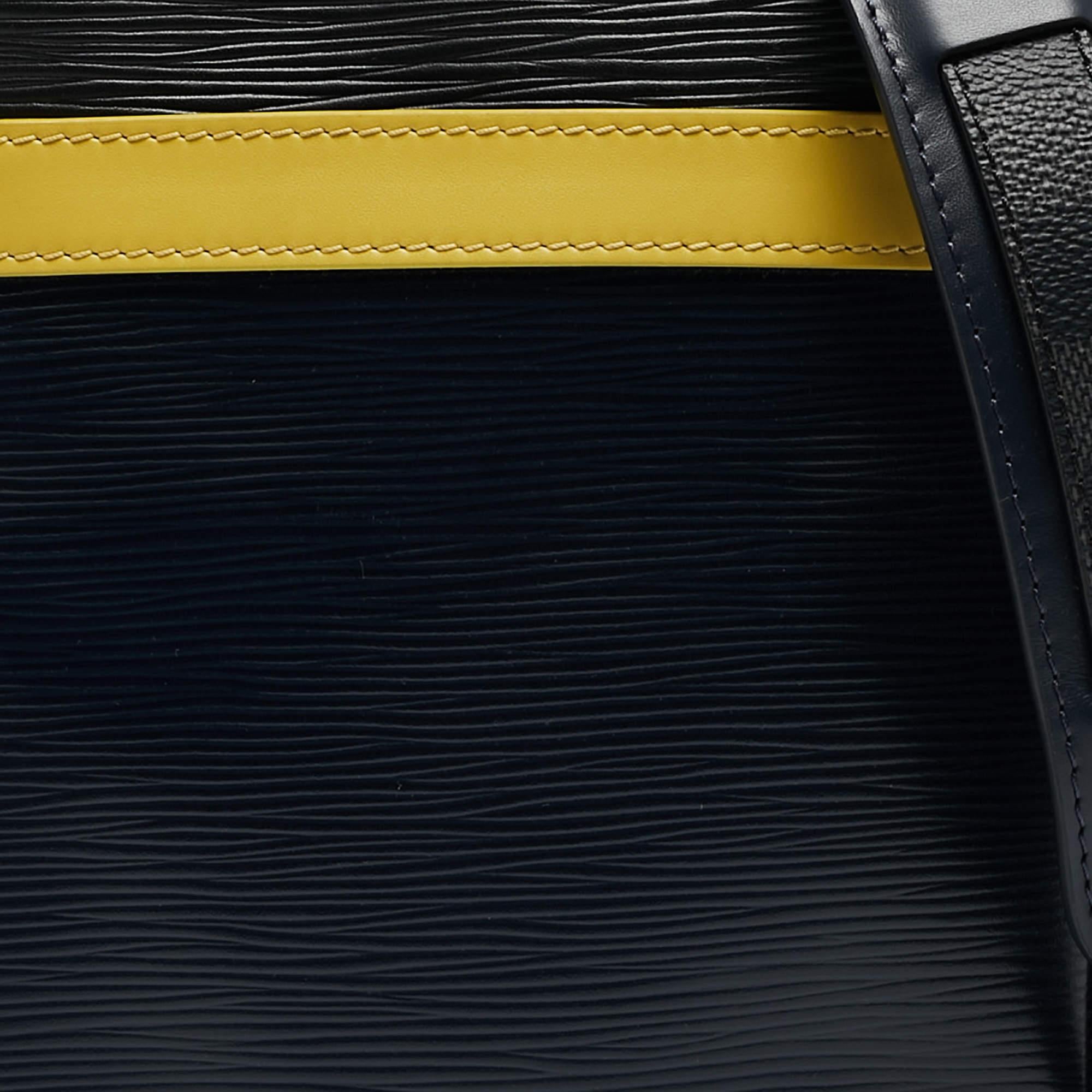 Louis Vuitton Damier Graphite Canvas and Epi Leather Danube Bag 8