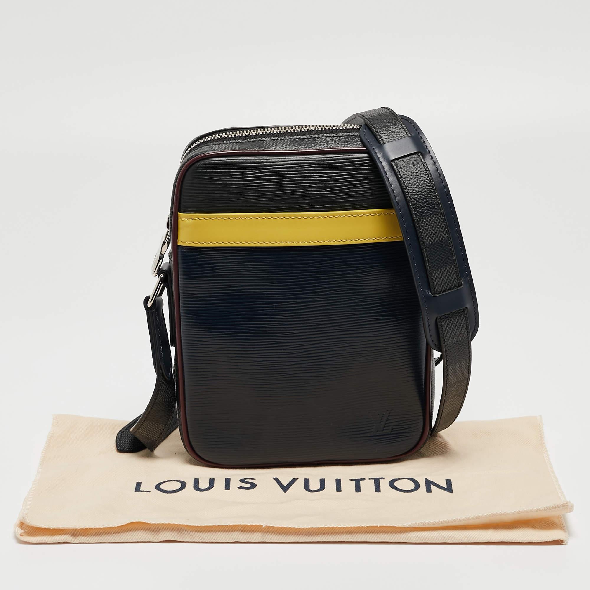 Louis Vuitton Damier Graphite Canvas and Epi Leather Danube Bag 9