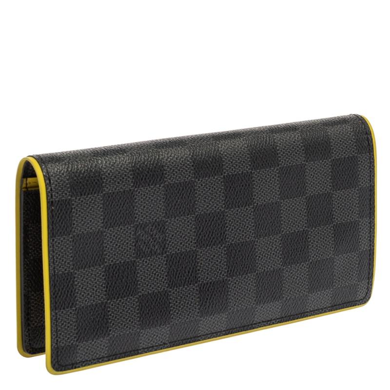 Black Louis Vuitton Damier Graphite Canvas Brazza Wallet