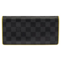 Louis Vuitton Olive Green Damier Infini Leather Brazza Wallet For Sale at  1stDibs