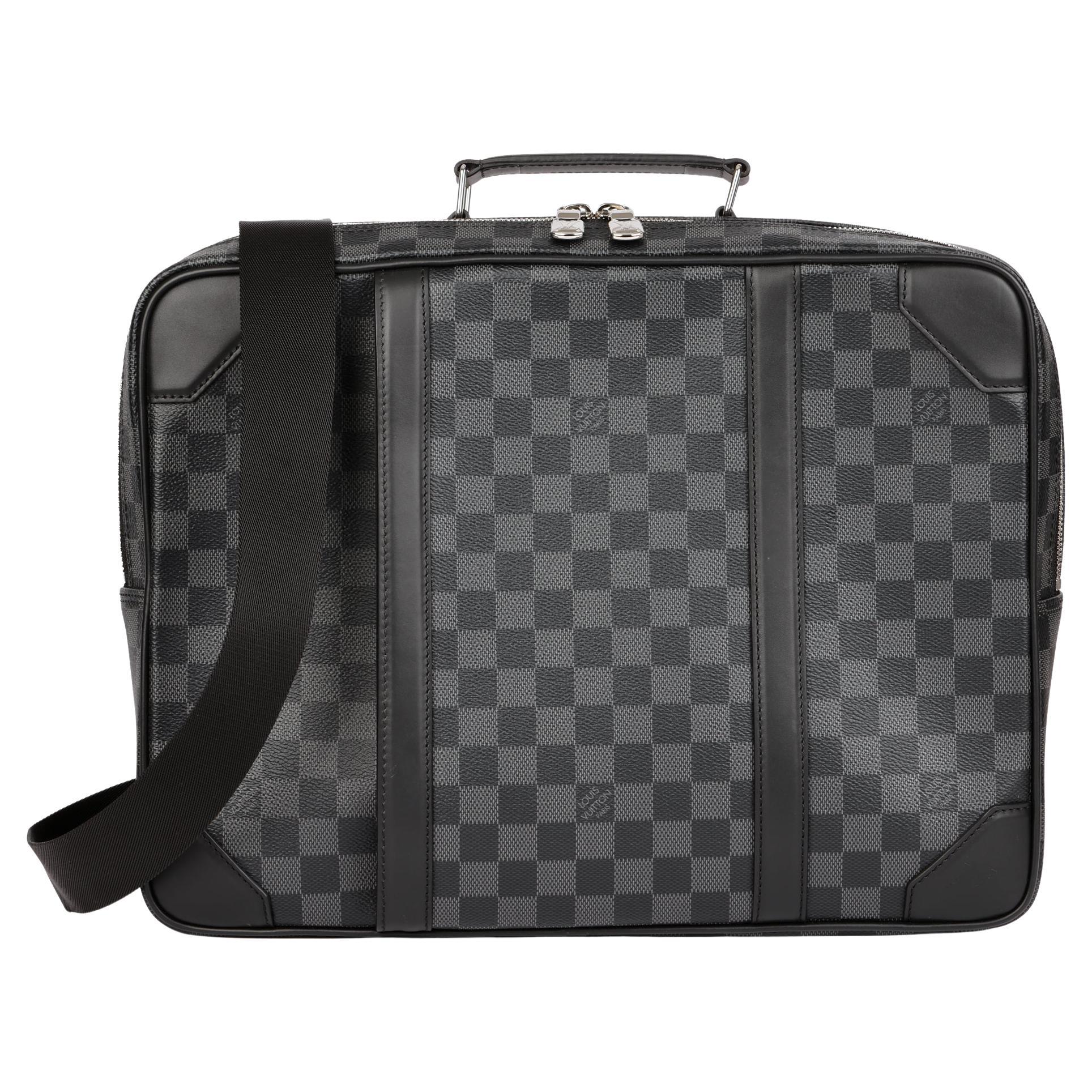 LOUIS VUITTON Damier Graphite Canvas and Calfskin Leather Briefcase Backpack  at 1stDibs | louis vuitton briefcase backpack, lv briefcase backpack, briefcase  backpack louis vuitton