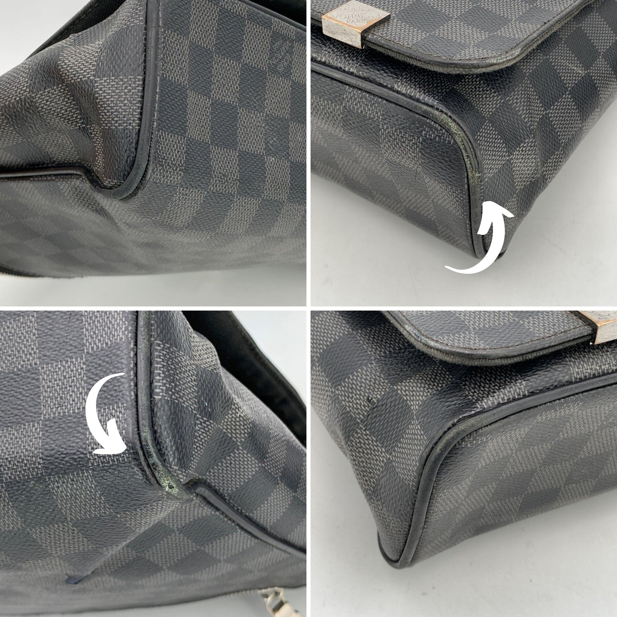 Louis Vuitton Damier Graphite Canvas District MM Messenger Bag In Good Condition For Sale In Rome, Rome