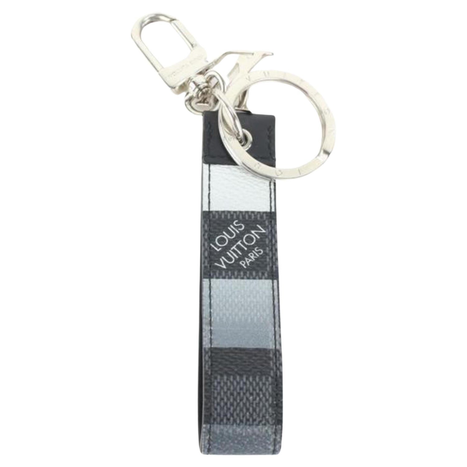 Louis Vuitton Black Damier Infini Dragonne Key Holder & Bag Charm