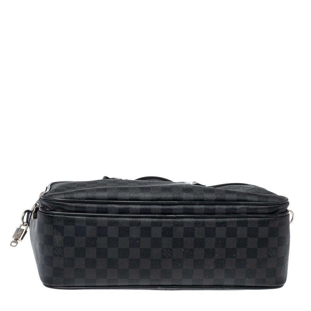 Black Louis Vuitton Damier Graphite Canvas Icare Business Bag