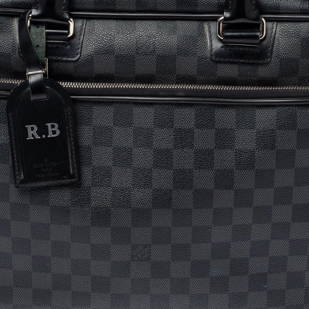 Louis Vuitton Damier Graphite Canvas Icare Business Bag In Good Condition In Dubai, Al Qouz 2