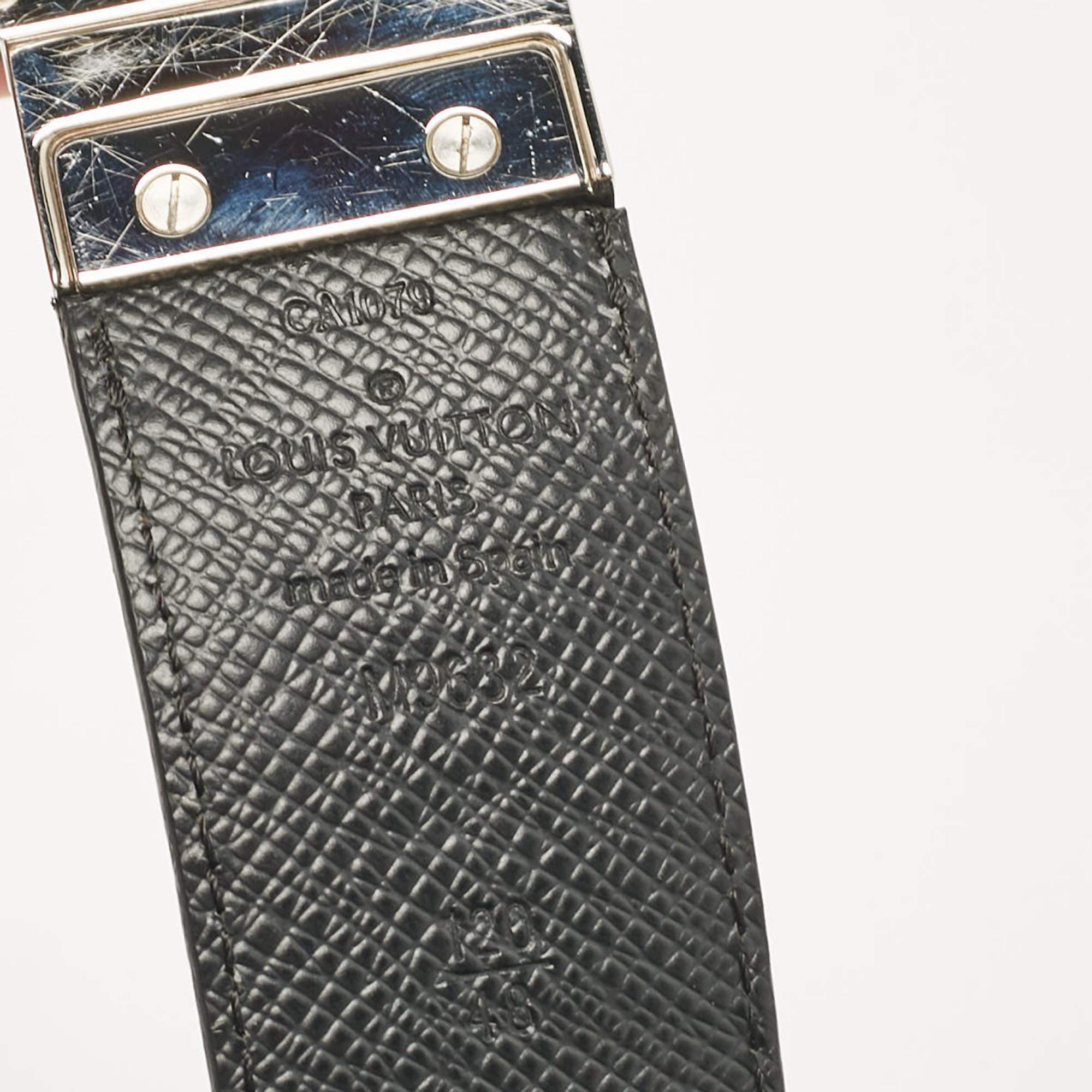 Louis Vuitton Damier Graphite Canvas Inventeur Reversible Belt 120 CM For Sale 1