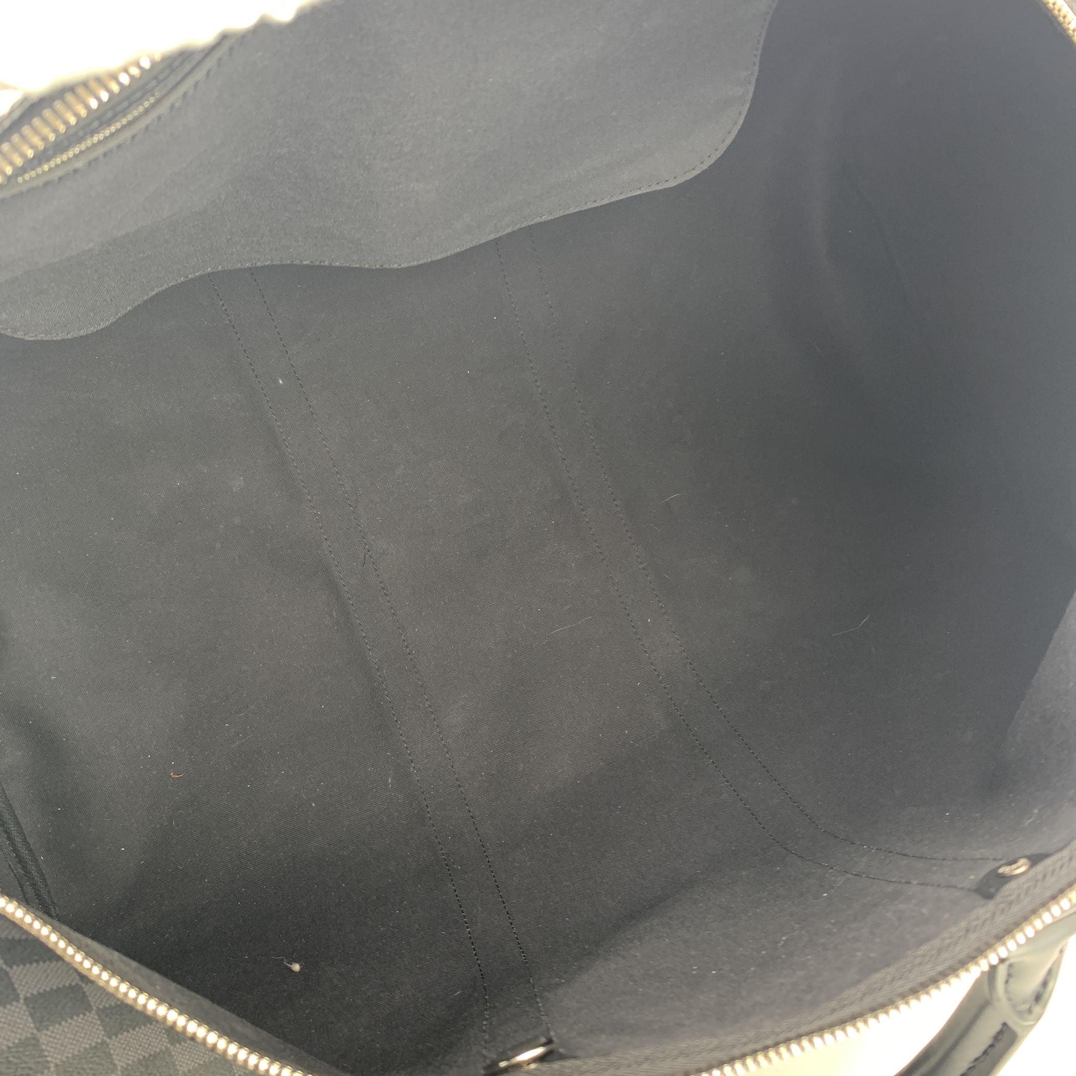Louis Vuitton Damier Graphite Canvas Keepall 55 Bandouliere Bag In Excellent Condition In Rome, Rome