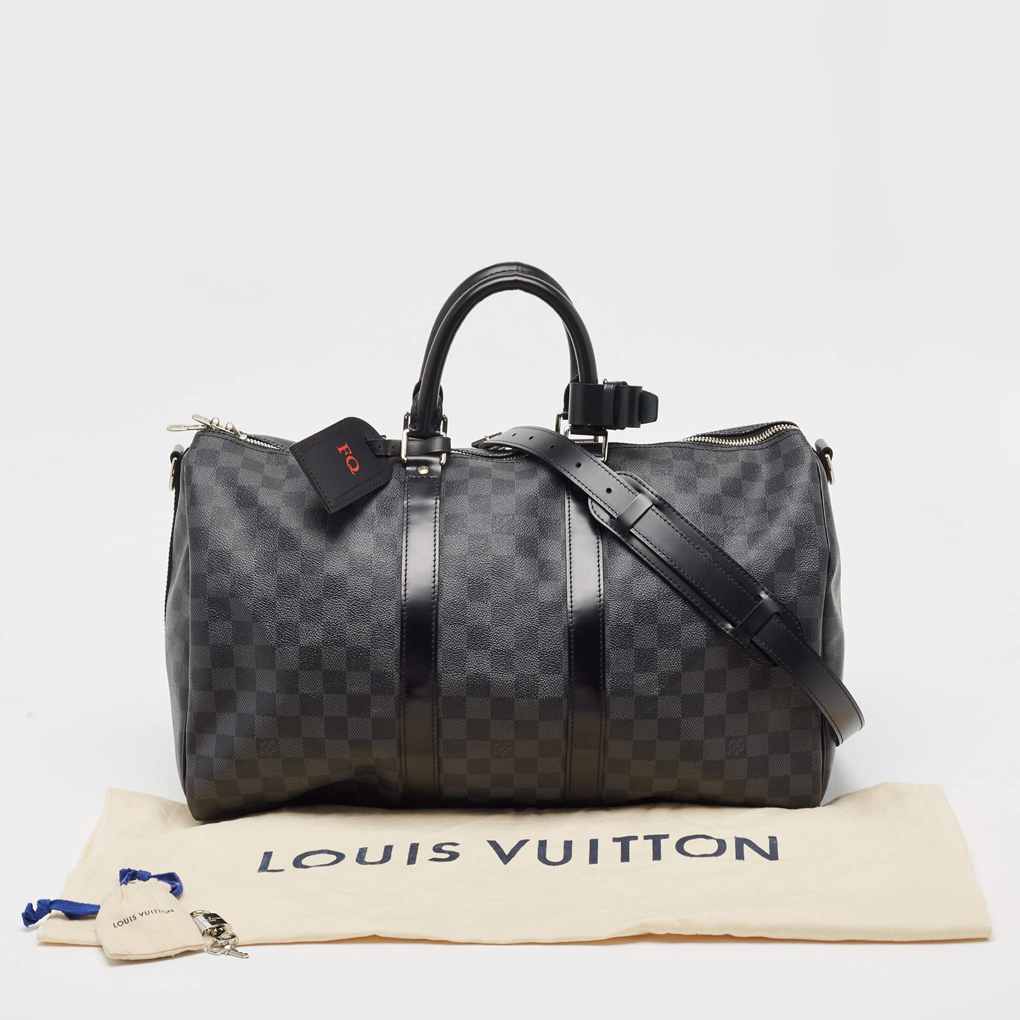 Louis Vuitton Damier Graphite Canvas Keepall Bandoulière 45 Bag 10