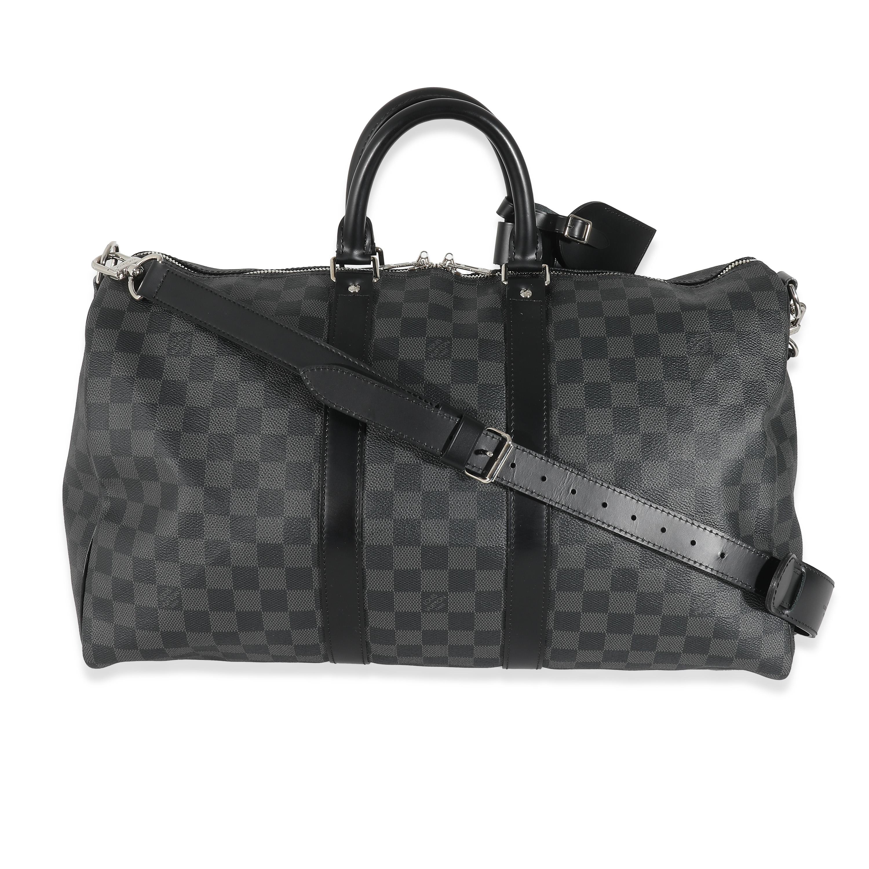 Louis Vuitton Damier Lienzo Grafito Keepall Bandolera 45 2