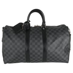 Louis Vuitton Damier Lienzo Grafito Keepall Bandolera 45