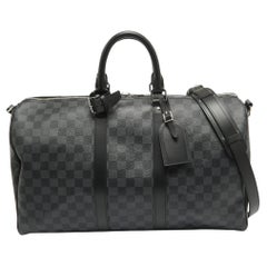 Used Louis Vuitton Damier Graphite Canvas Keepall Bandoulière 45