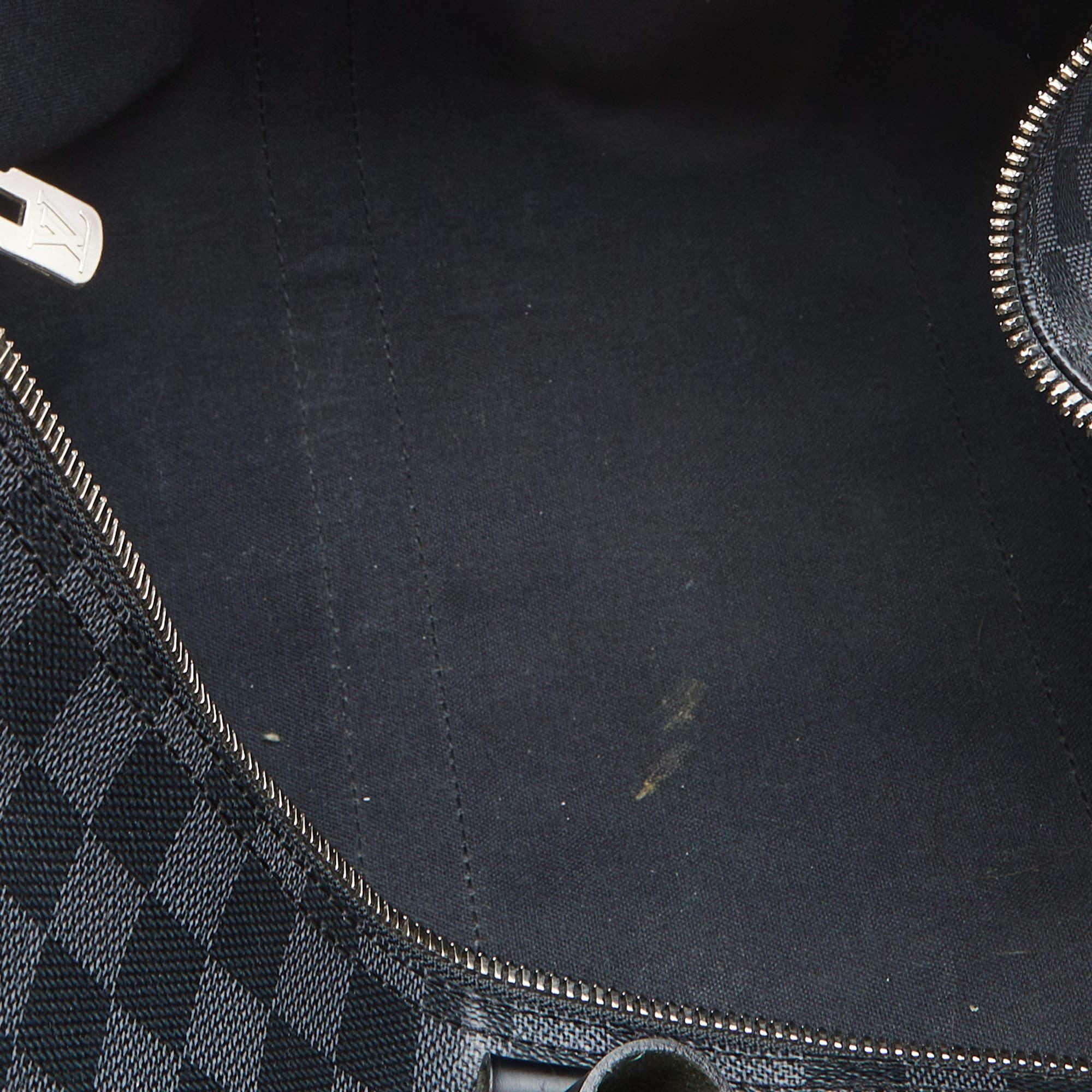 Louis Vuitton Damier Graphite Canvas Keepall Bandouliere 55 Bag 3