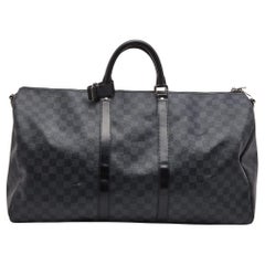 Louis Vuitton Damier Graphite Canvas Keepall Bandouliere 55 Bag Louis  Vuitton