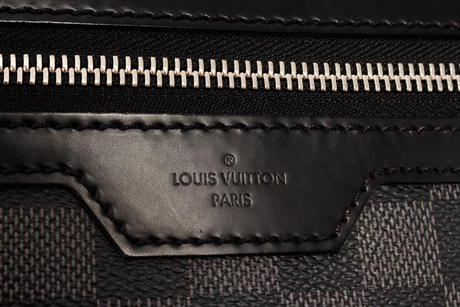 Men's Louis Vuitton Damier Graphite Canvas Leather Michael Backpack