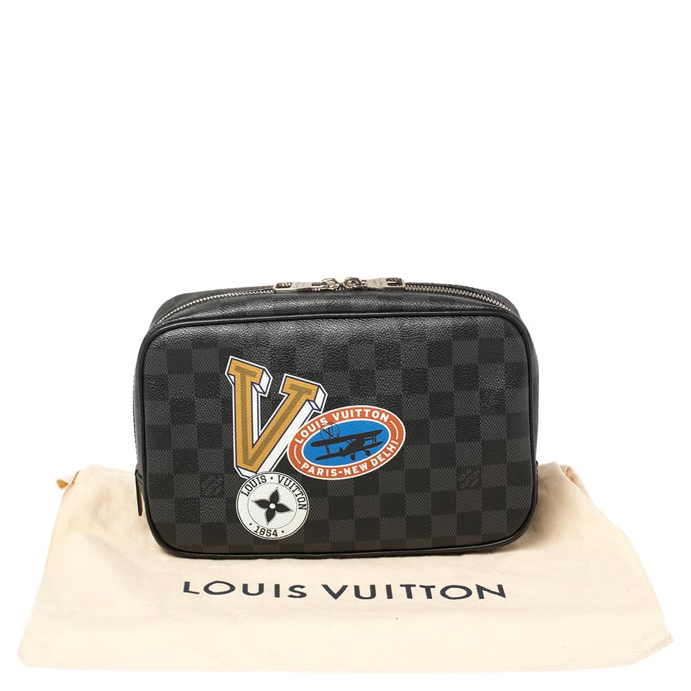 Louis Vuitton Damier Graphite Canvas LV League Toilet Pouch GM 6
