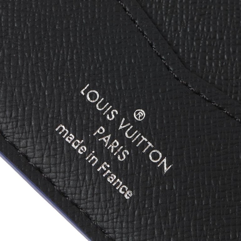 Louis Vuitton Slender Wallet Damier Graphite Map Black Lining in