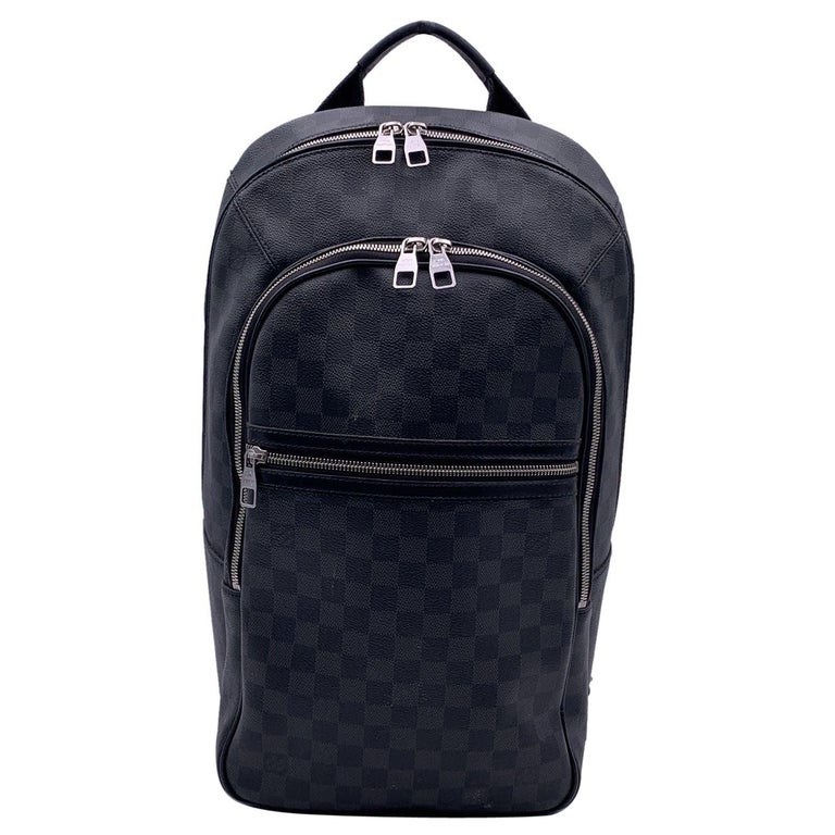 louis vuitton backpack michael damier graphite canvas – Bagaholic Geared to active lifestyles LOUIS VUITTON Michael Backpack Graphite