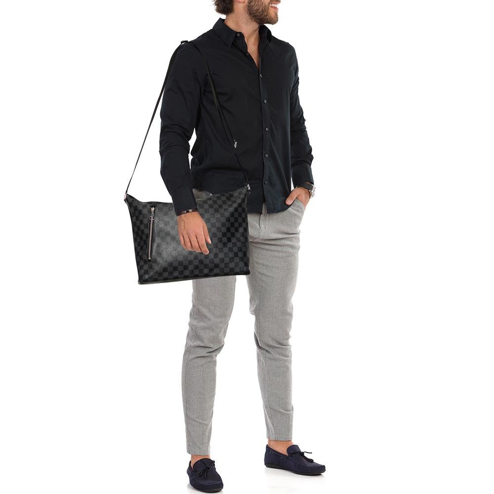 Black Louis Vuitton Damier Graphite Canvas Mick GM Bag