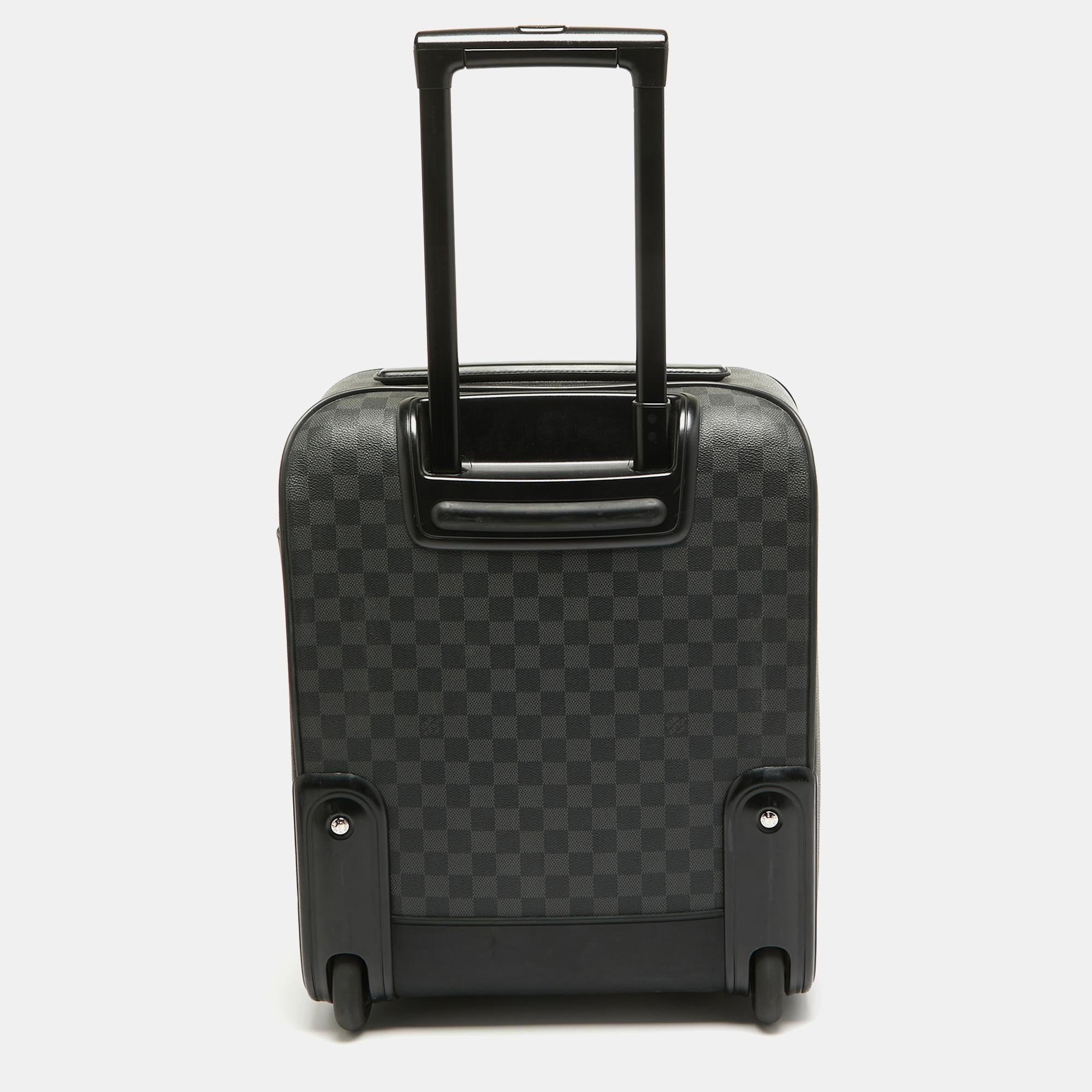 Men's Louis Vuitton Damier Graphite Canvas Pegase 45 Luggage