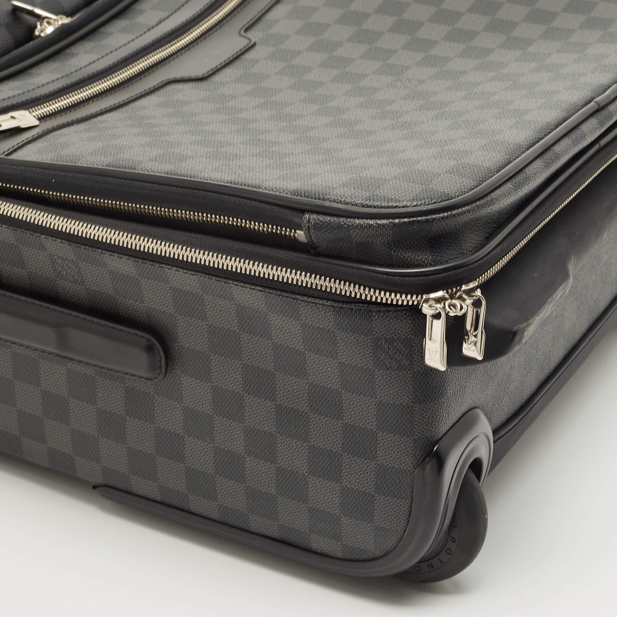 Men's Louis Vuitton Damier Graphite Canvas Pegase Legere Business Suitcase 55