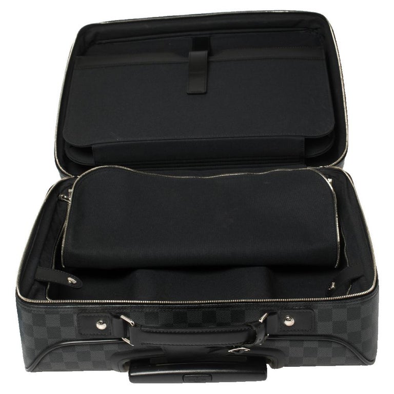 Louis Vuitton Damier Graphite Canvas Pilot Case Luggage at 1stDibs
