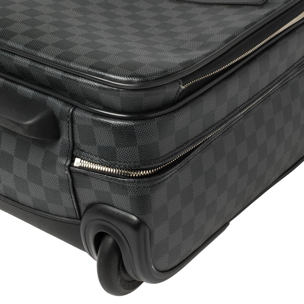 Men's Louis Vuitton Damier Graphite Canvas Pilot Case Luggage