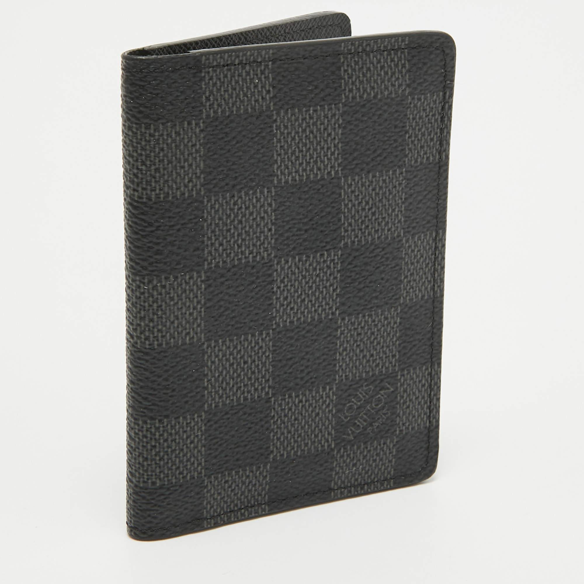 Black Louis Vuitton Damier Graphite Canvas Pocket Organizer