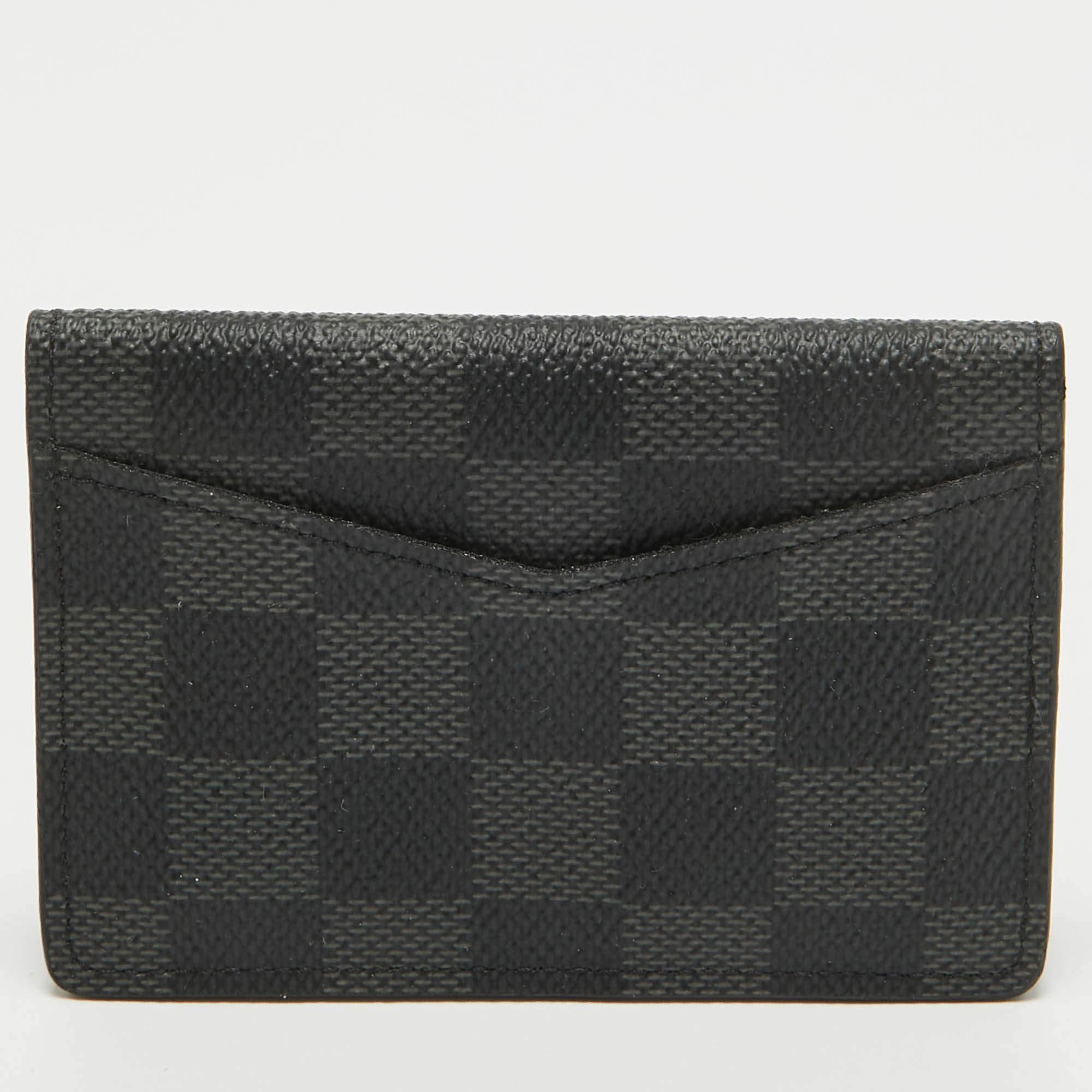 Louis Vuitton Damier Graphite Canvas Pocket Organizer In Excellent Condition In Dubai, Al Qouz 2