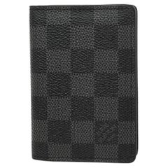 Louis Vuitton Pocket Organizer Black/White in Coated Canvas - US