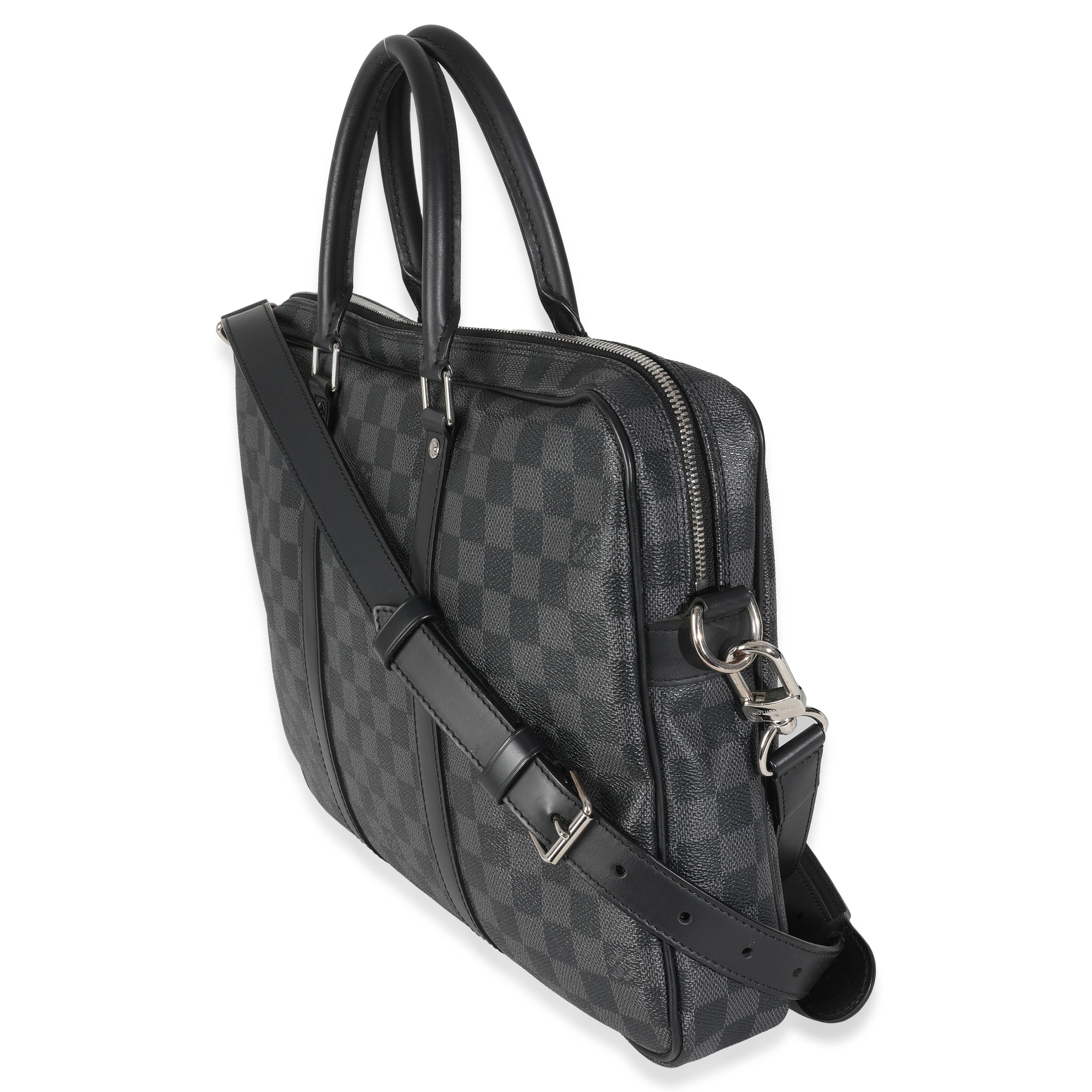 Louis Vuitton Damier Graphite Canvas Porte Documents PM In Good Condition For Sale In New York, NY