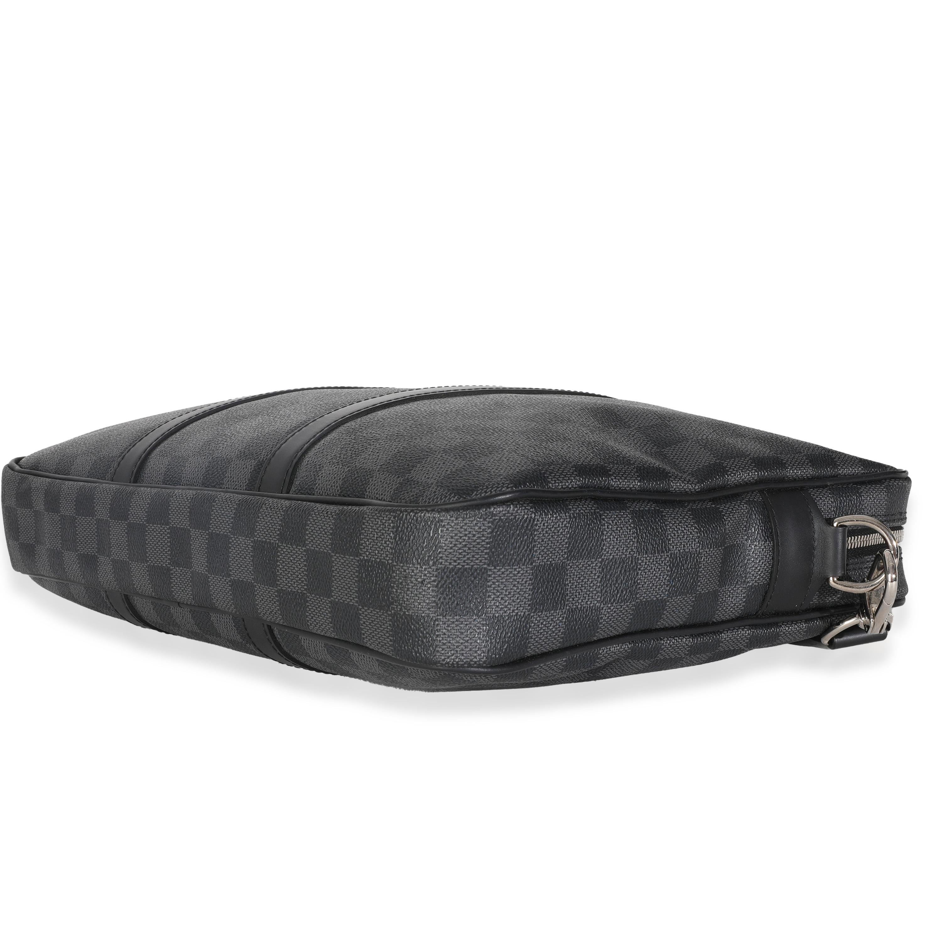 Women's or Men's Louis Vuitton Damier Graphite Canvas Porte Documents PM For Sale