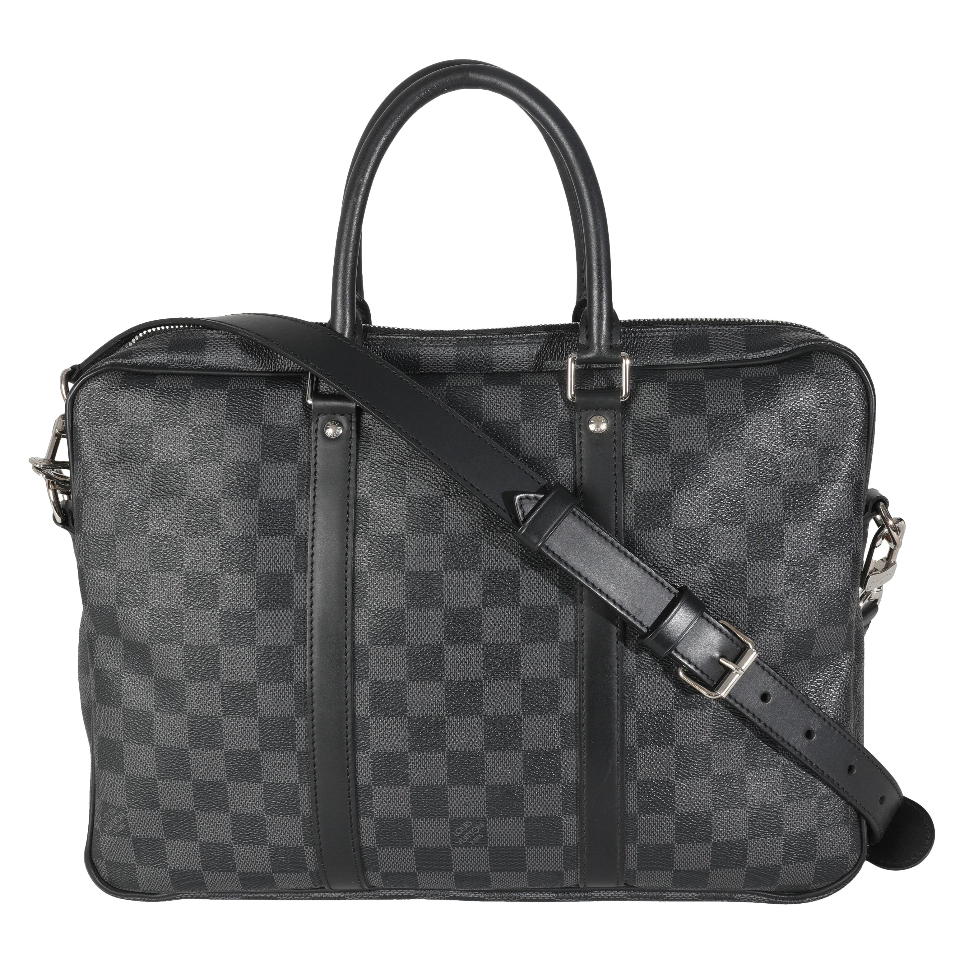 Louis Vuitton Damier Graphite Canvas Porte Documents PM For Sale